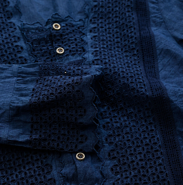 Ai Indian Khadi Cutwork Blouse Detail