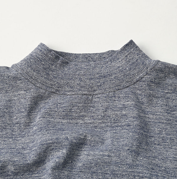 Top Dozume Tenjiku Yock Neck Big Slit T-shirt Detail
