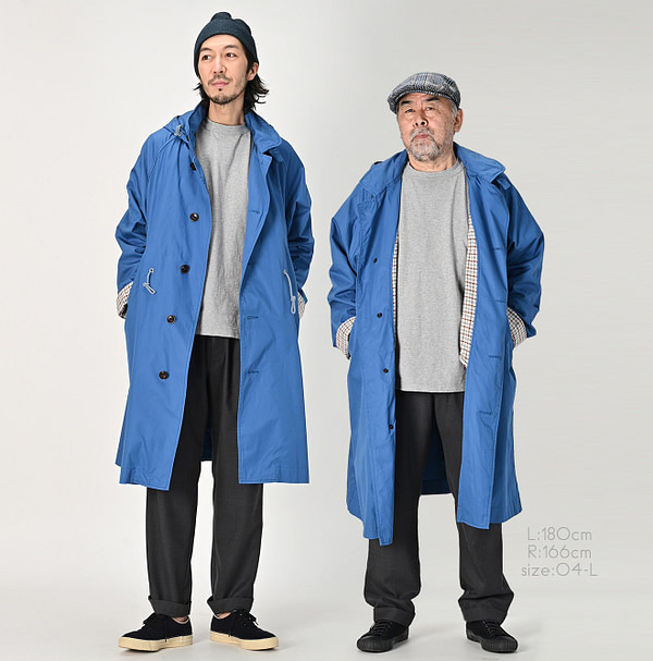 Thin High Density Gaba 908 Mods Soutien Collar Coat Male Models