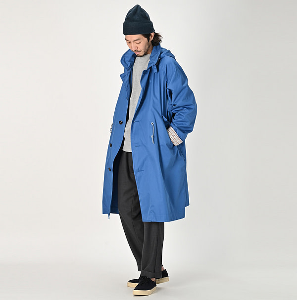 Thin High Density Gaba 908 Mods Soutien Collar Coat Male Model