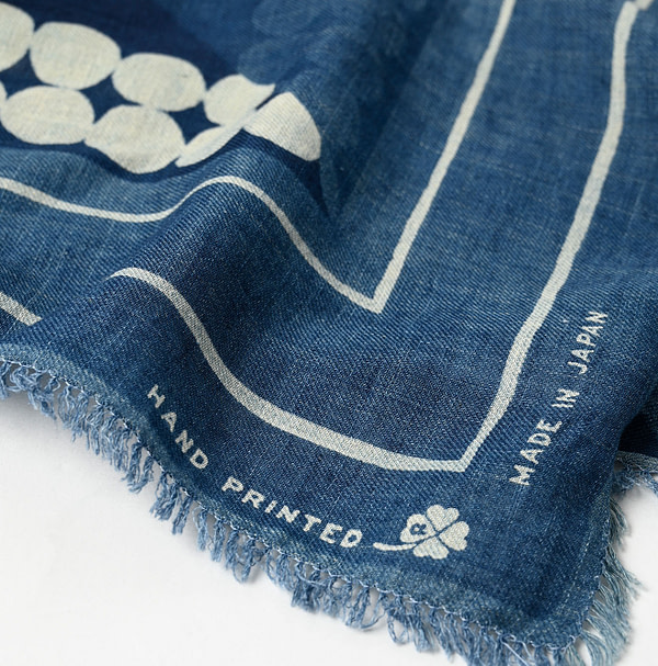 Indigo Supima Aya Dot Furoshiki Detail