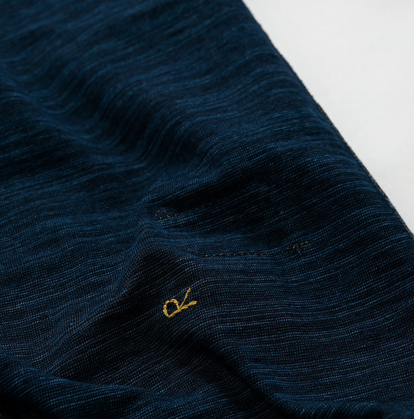 Indigo 908 Dekoboko Tenjiku Tyrolean Jacket Nou Detail