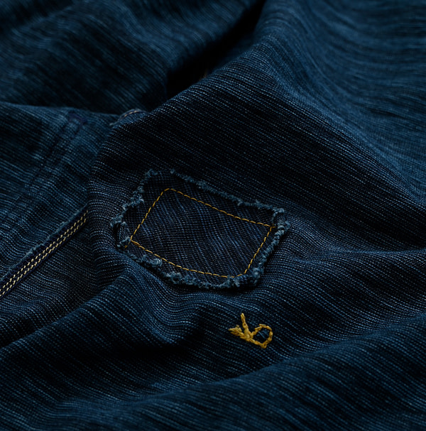 Indigo 908 Dekoboko Tenjiku Tyrolean Jacket Nou Detail