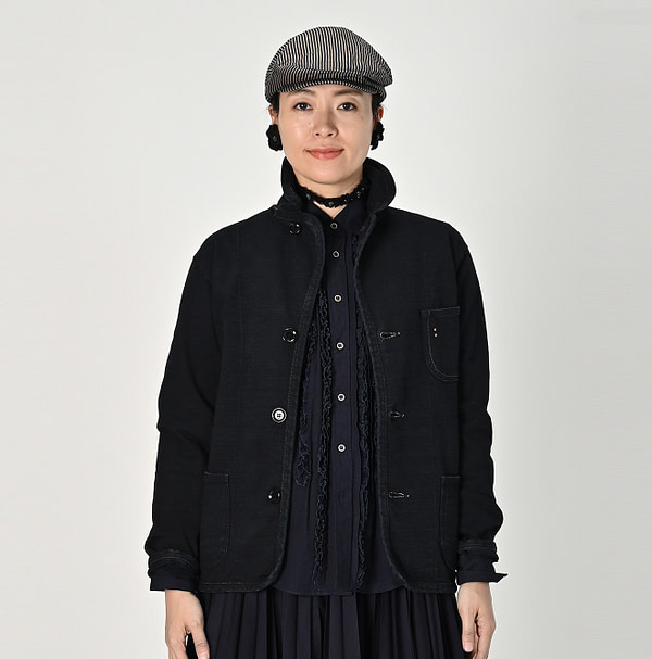 Indigo 908 Dekoboko Tenjiku Tyrolean Jacket Nou Female Model