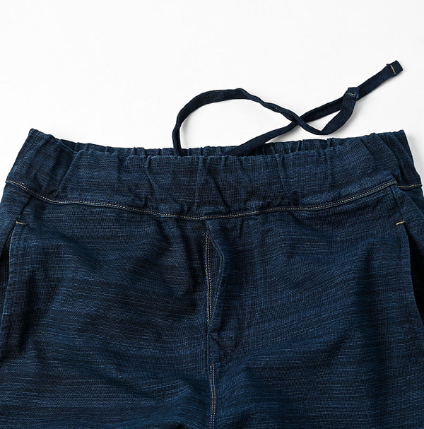 Indigo Dekoboko Tenjiku 908 Sweat Pants Detail