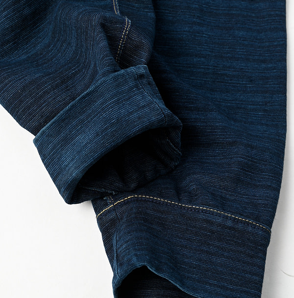Indigo Dekoboko Tenjiku 908 Sweat Pants Detail