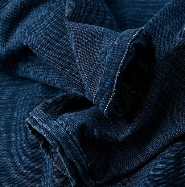 Indigo Dekoboko Tenjiku 908 Outer T-shirt Jyu Detail