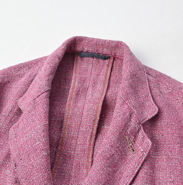 Cotton Linen Tweed Tyrol Jacket Detail