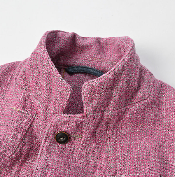 Cotton Linen Tweed Tyrol Jacket Detail