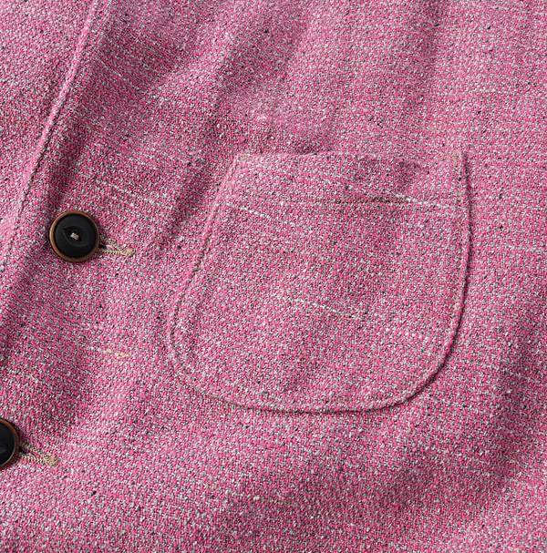 Cotton Linen Tweed Tyrol Jacket Detail