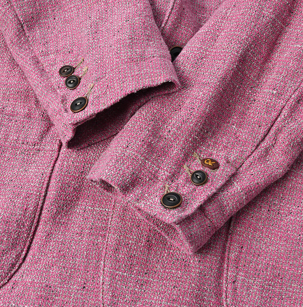 Cotton Linen Tweed Tyrol Jacket Detail