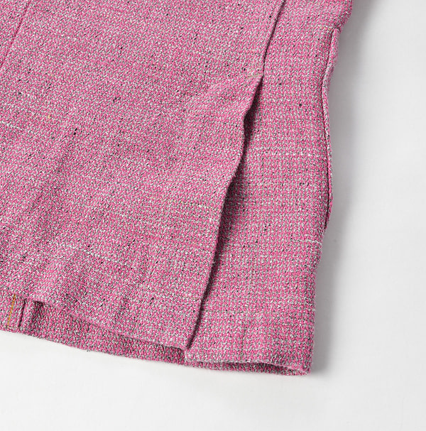 Cotton Linen Tweed Tyrol Jacket Detail