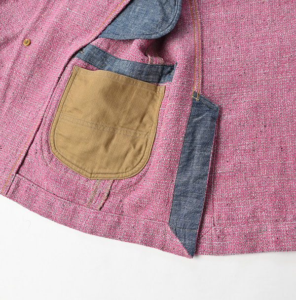 Cotton Linen Tweed Tyrol Jacket Detail