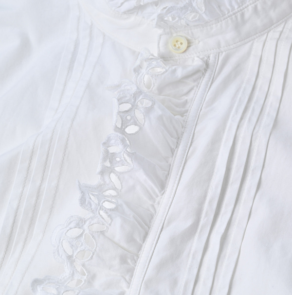 Miko Cutwork Frill Blouse Detail