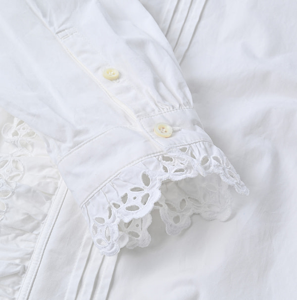 Miko Cutwork Frill Blouse Detail