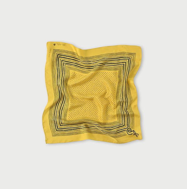 Silk Petite Star Bandana Yellow