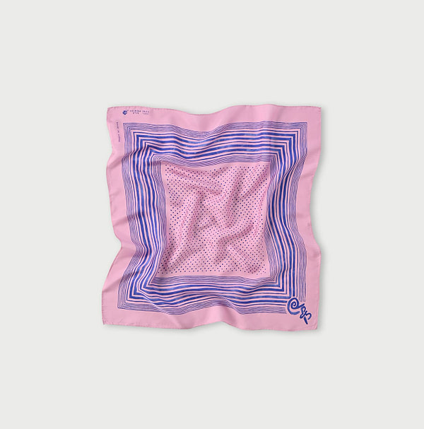 Silk Petite Star Bandana Pink