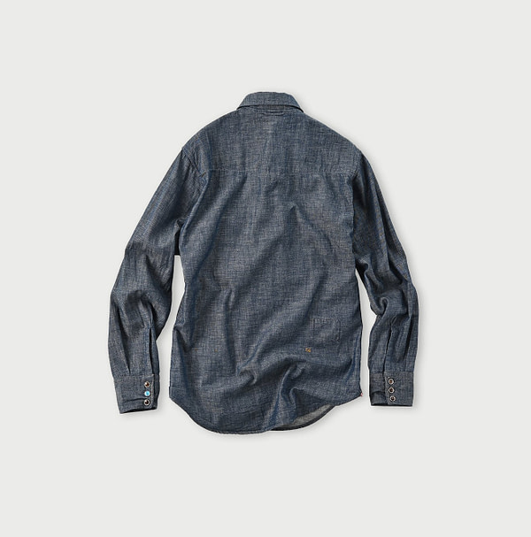 Indigo Dungaree Denim 908 Eastern Shirt Back