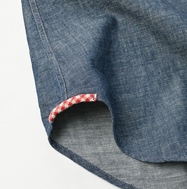 Indigo Dungaree Denim 908 Eastern Shirt Detail