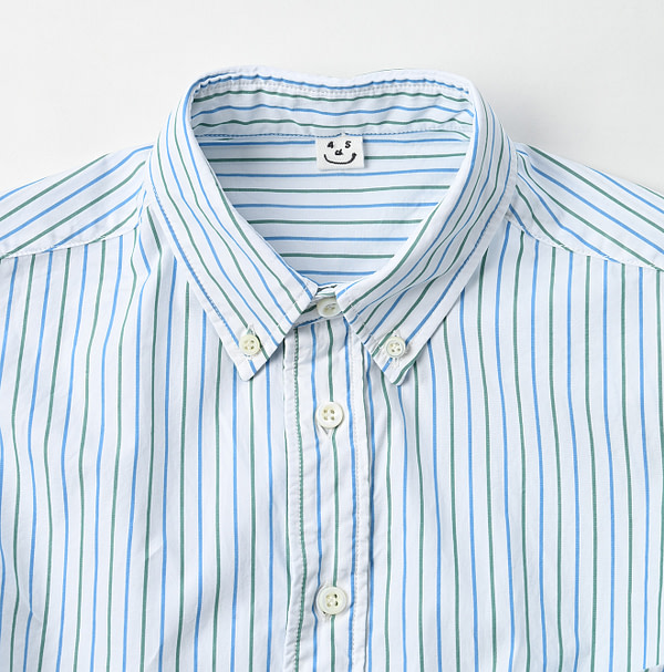 No.180 Miko 908 Ocean Button Down Shirt Detail