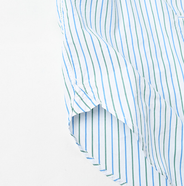 No.180 Miko 908 Ocean Button Down Shirt Detail