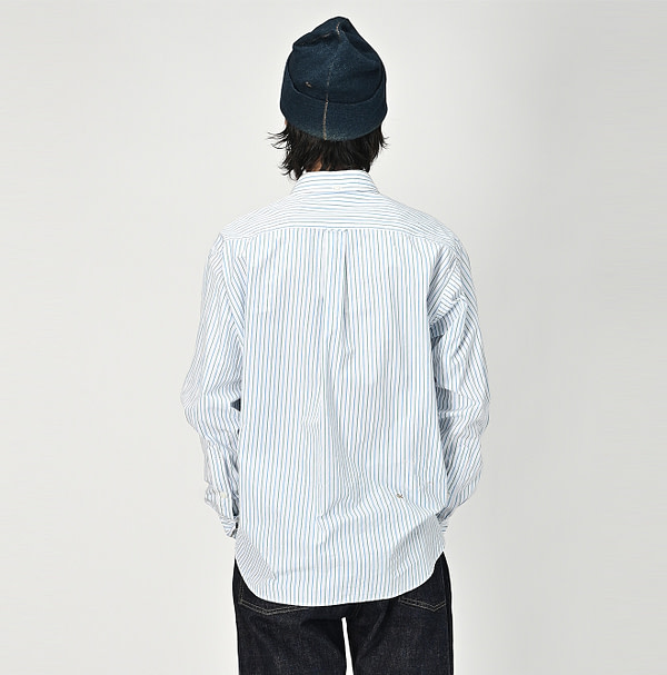 No.180 Miko 908 Ocean Button Down Shirt Male Model