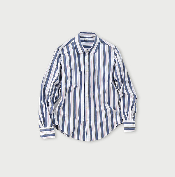 No.180 Miko Petit Loafer Shirt Navy Stripe