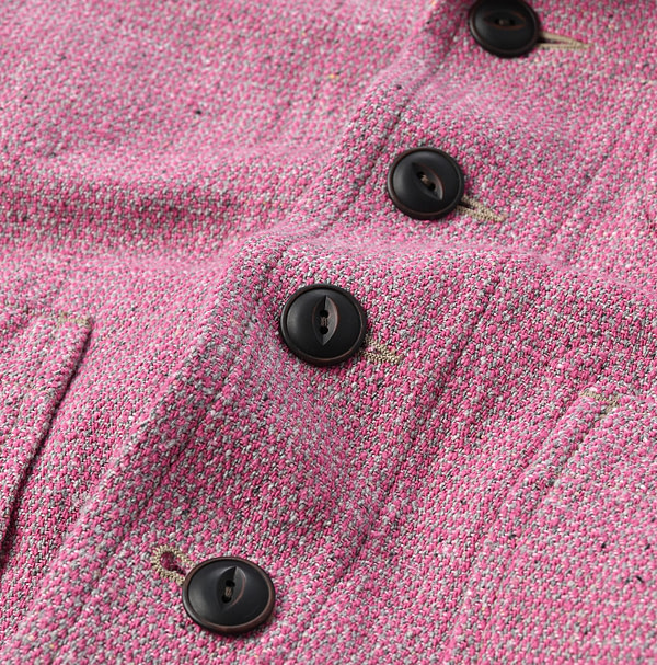 Cotton Linen Tweed Annie Tyrol Jacket Detail