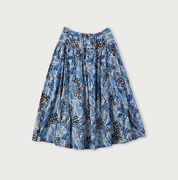 Aster Print Easy Skirt Back