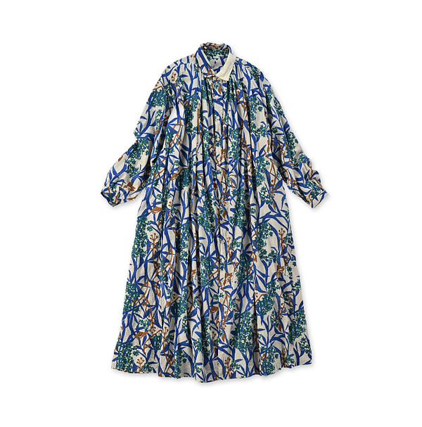 Aster Print Kushukushu Dress Kinari