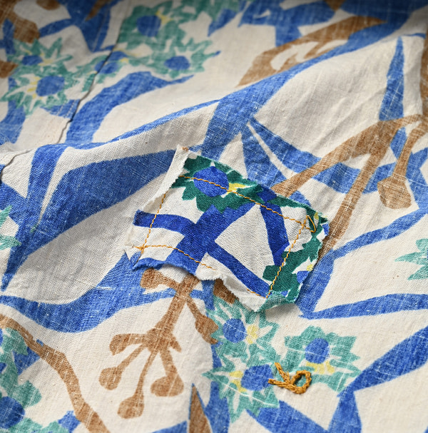 Aster Print Kushukushu Dress Detail