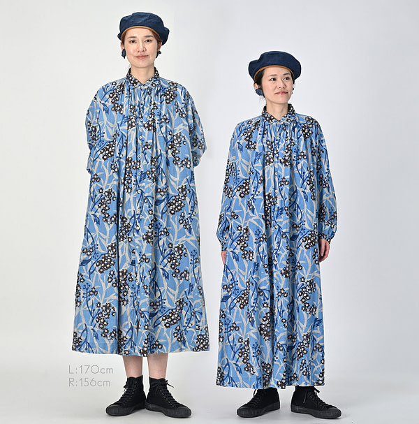 Aster Print Kushukushu Dress Female Models