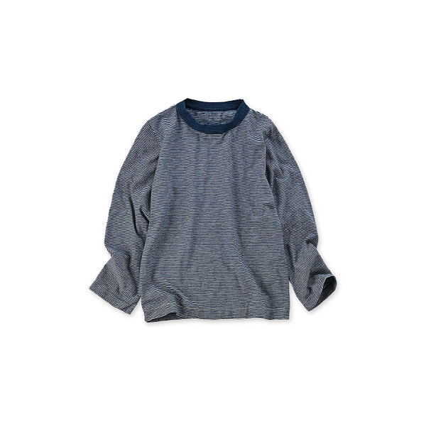 Indigo Border Tenjiku Square T-shirt Indigo