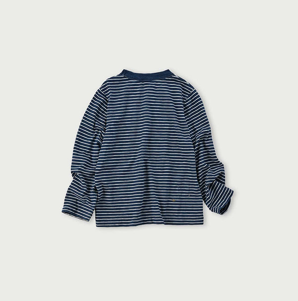 Indigo Border Tenjiku Square T-shirt Back