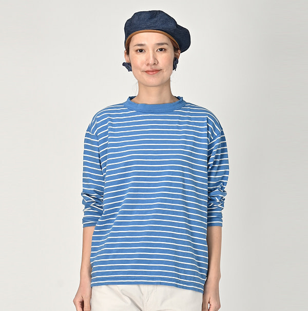 Border Tenjiku 908 Ocean T-shirt Female Model