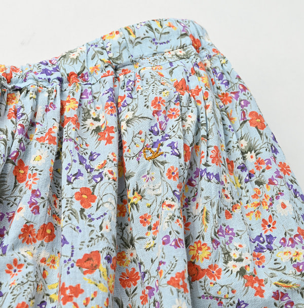 Ukiuki Flower Print Easy Gather Skirt Detail