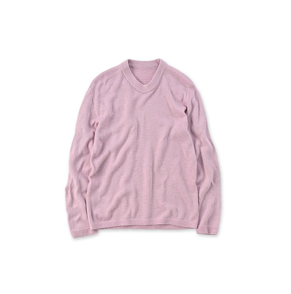 Gauze Low Gauge 908 Crew Neck Pink