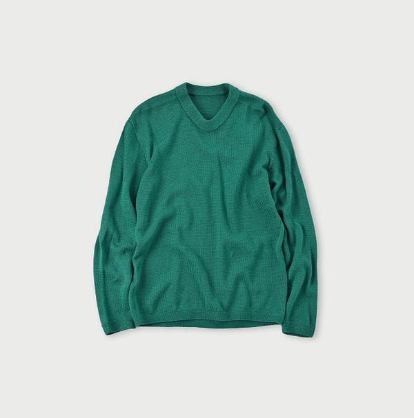 Gauze Low Gauge 908 Crew Neck Green