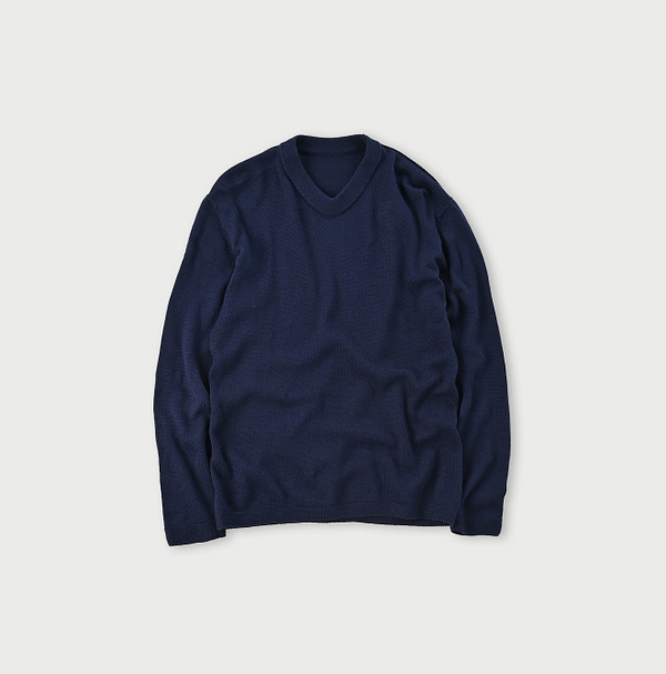 Gauze Low Gauge 908 Crew Neck Navy