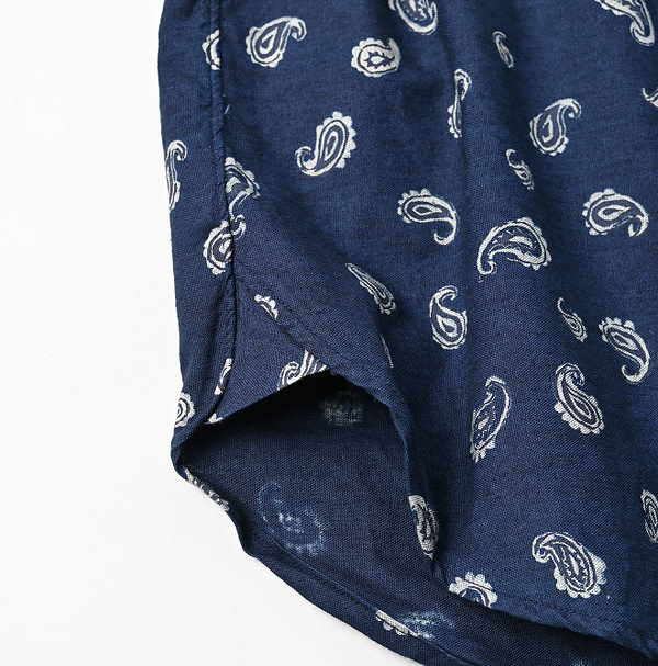 Indigo 504 OX Paisley 908 Loafer Button Down Pull Detail