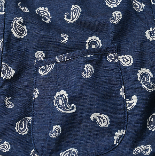 Indigo 504 OX Paisley 908 Loafer Button Down Pull Detail