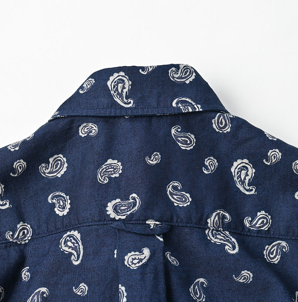 Indigo 504 OX Paisley 908 Loafer Button Down Pull Detail