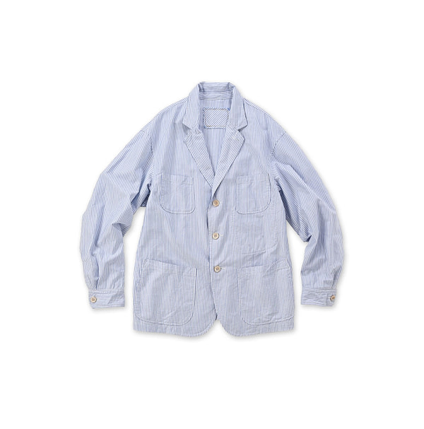 Supima OX Shirt Jacket MEN Blue Gingham