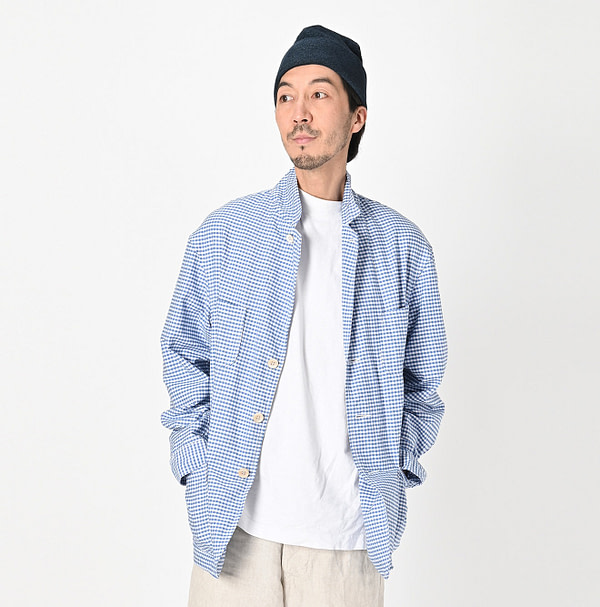 Supima OX Shirt Jacket MEN Male Model