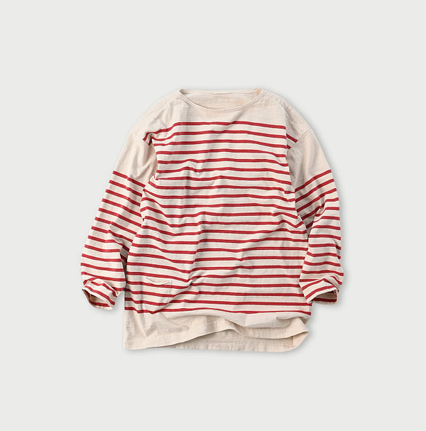 Basque 908 Shirt (Size 3-5) Red Border