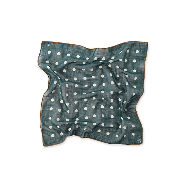 Marukoro Green Gauze Bandana Dark Green