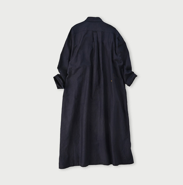 Indigo Supima OX M Shirt Dress Back