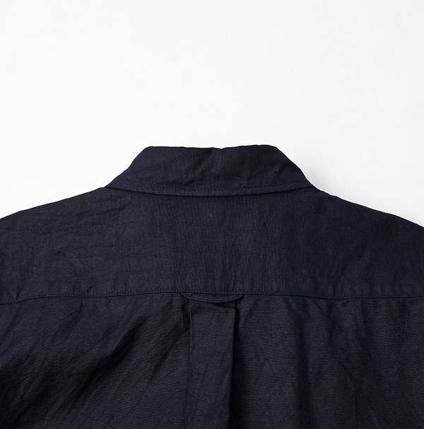 Indigo Supima OX M Shirt Dress Detail