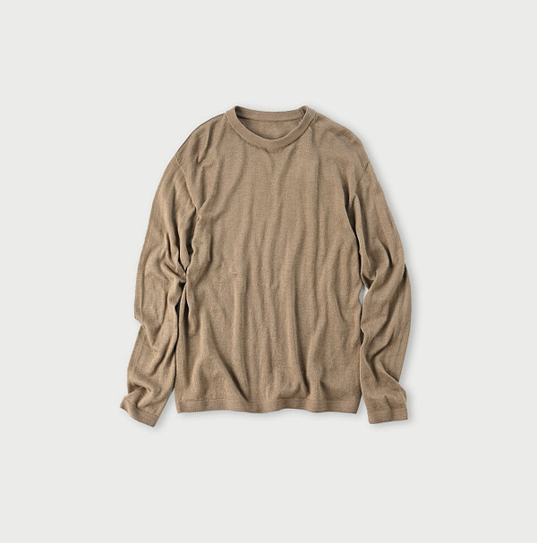 Whole Super Gauze 908 Crew Beige