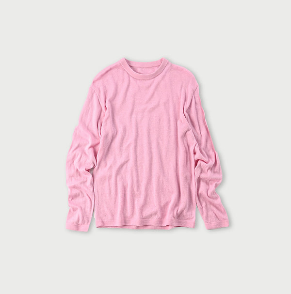 Whole Super Gauze 908 Crew Pink